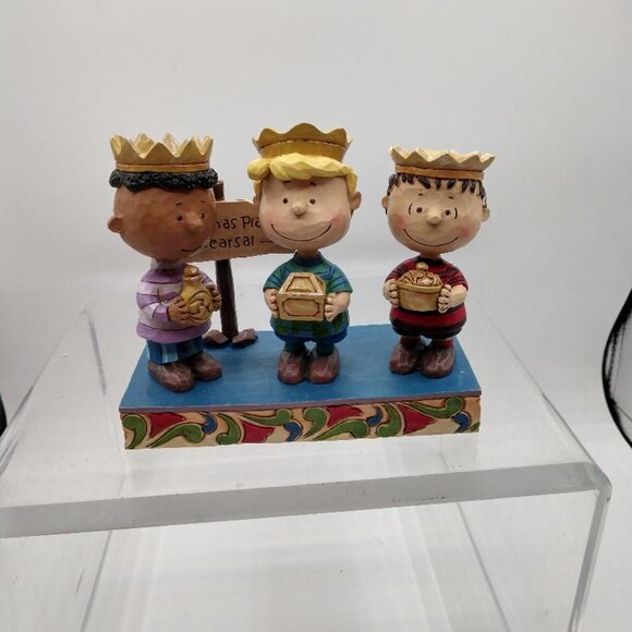 JIM SHORE PEANUTS PRACTICE MAKES PERFECT THREE KINGS 2015 4045874 - Picture 6 of 8